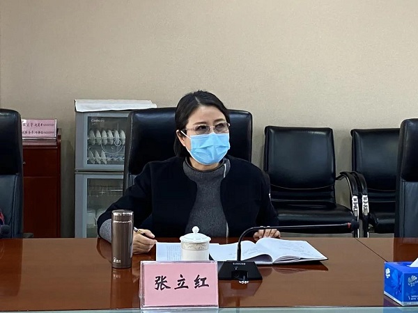 海淀区红十字会党支部书记,常务副会长张立红讲话